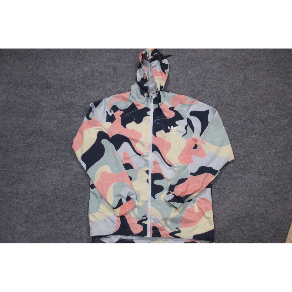 Adidas Originals Jacket Mens Large‎ Multicolor Camo Pastel HZA Windbreaker Rare